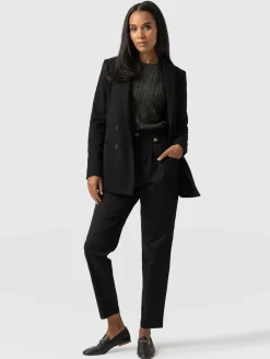 Pants|Saint and Sofia High Waisted Cargo Pant - Black