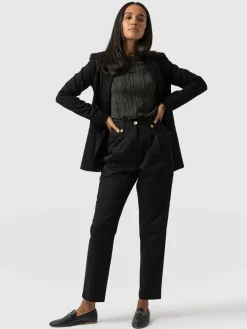Pants|Saint and Sofia High Waisted Cargo Pant - Black