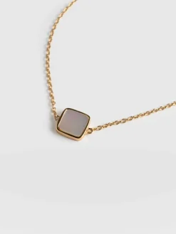 Gold Jewelry|Jewelry|Saint and Sofia Iridescence Square Bracelet - Gold