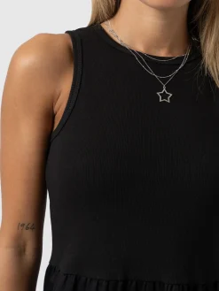Dresses|Saint and Sofia Ivy Full Skirt Sleeveless Dress - Black