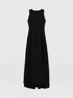 Dresses|Saint and Sofia Ivy Full Skirt Sleeveless Dress - Black