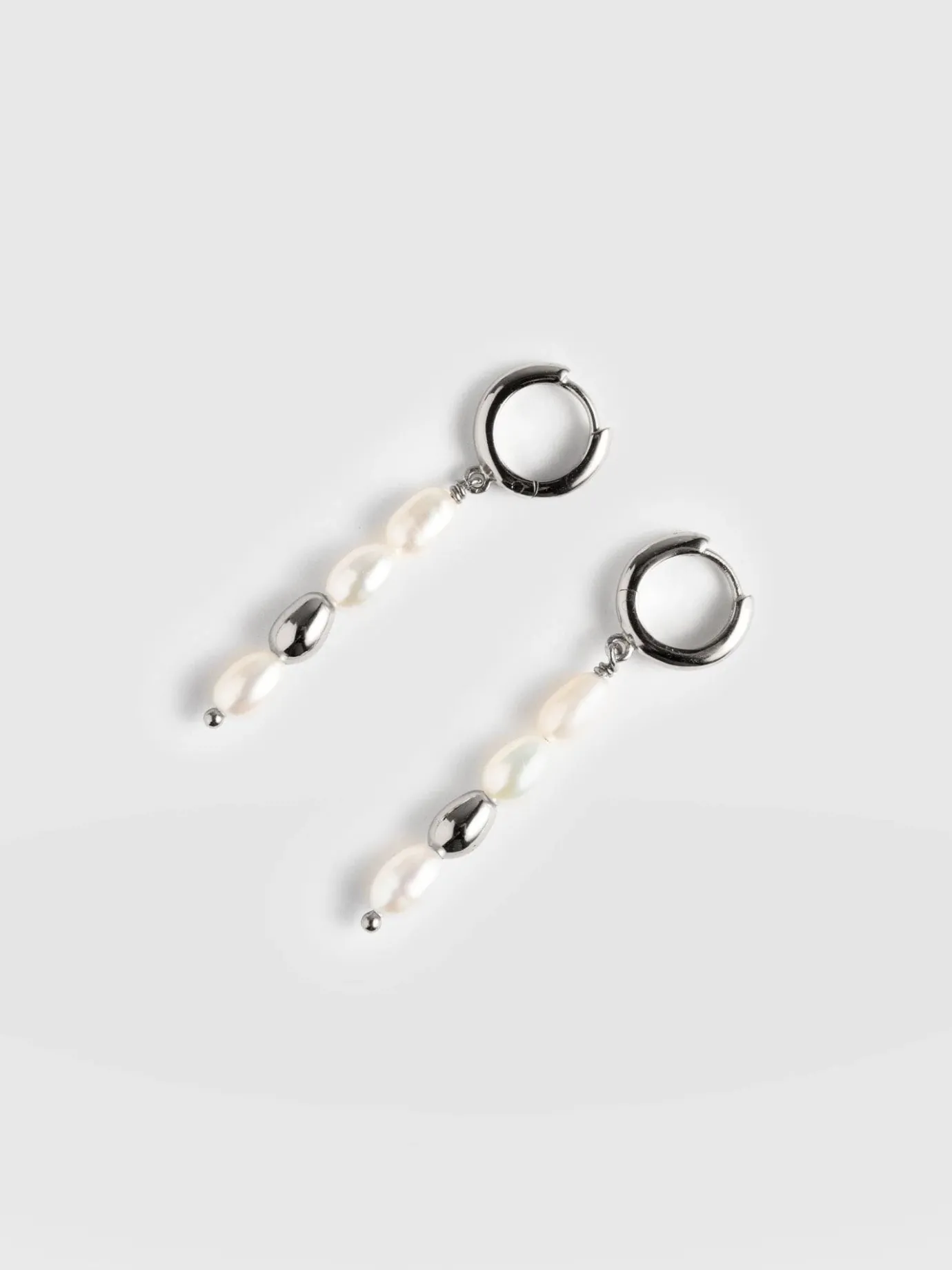 Jewelry|Saint and Sofia Jacqueline Pearl Drop Earrings - Silver