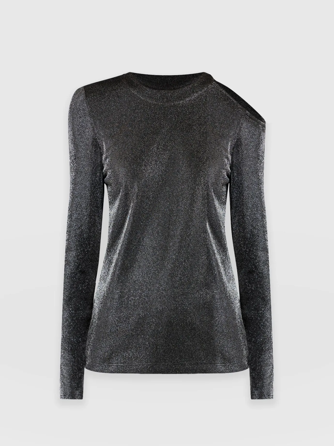 T-shirts & Tanks|Saint and Sofia Jasna Cold Shoulder Tee - Silver