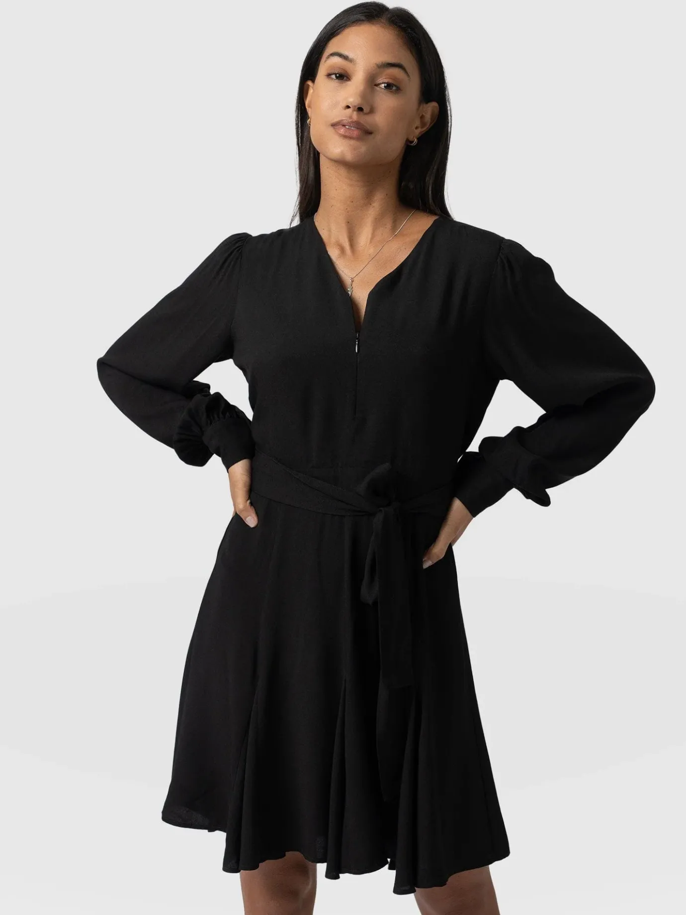 Dresses|Saint and Sofia Joselyn Mini Dress - Black