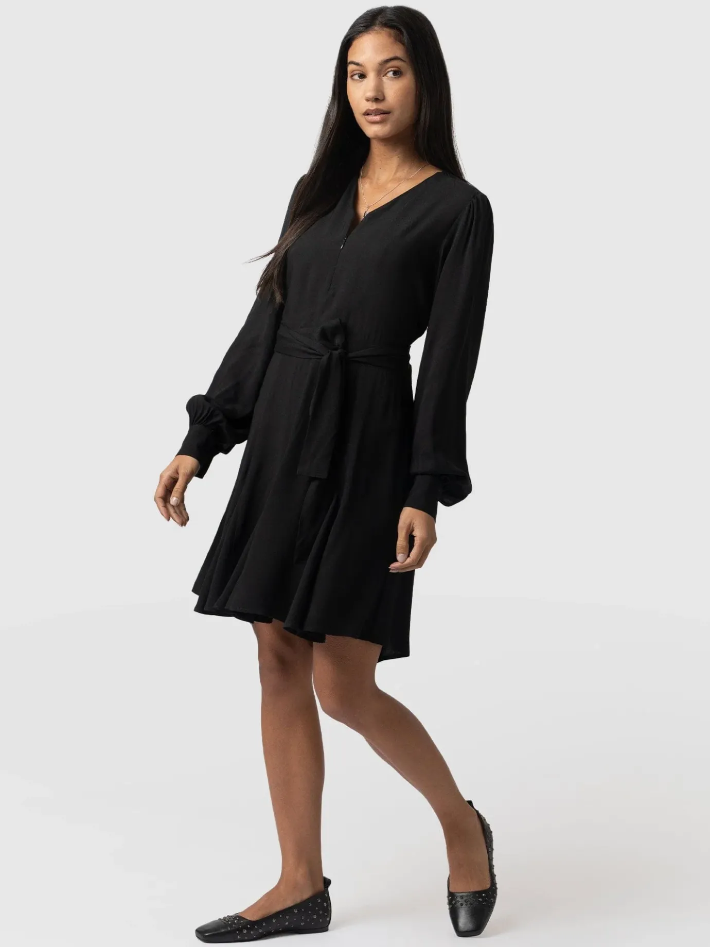 Dresses|Saint and Sofia Joselyn Mini Dress - Black