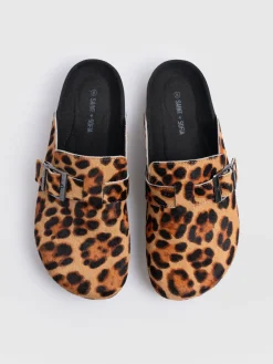 Clogs & Slides|Shoes|Saint and Sofia Jude Clogs - Leopard