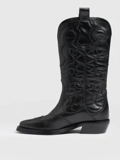 Boots|Shoes|Saint and Sofia Kansas Western Boot - Black