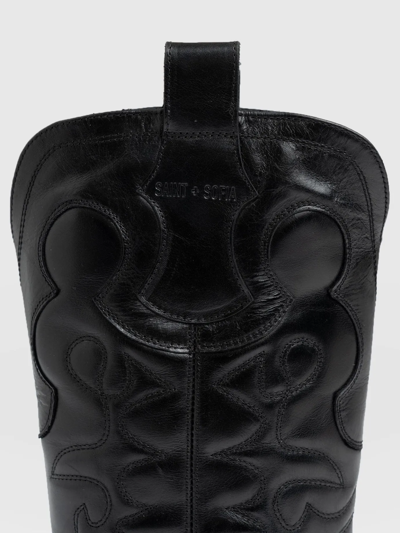 Boots|Shoes|Saint and Sofia Kansas Western Boot - Black