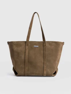 Accessories|Shoulder Bags|Saint and Sofia Kara Shopper Bag - Khaki