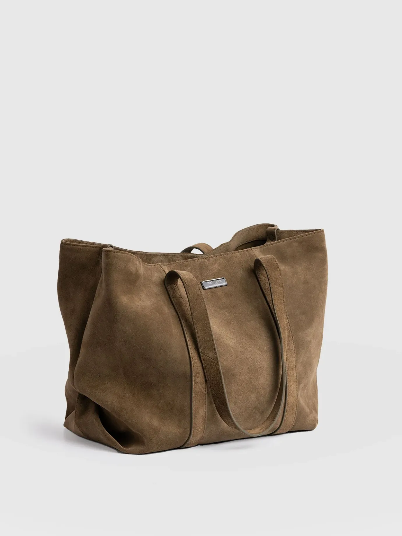 Accessories|Shoulder Bags|Saint and Sofia Kara Shopper Bag - Khaki