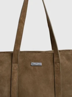 Accessories|Shoulder Bags|Saint and Sofia Kara Shopper Bag - Khaki