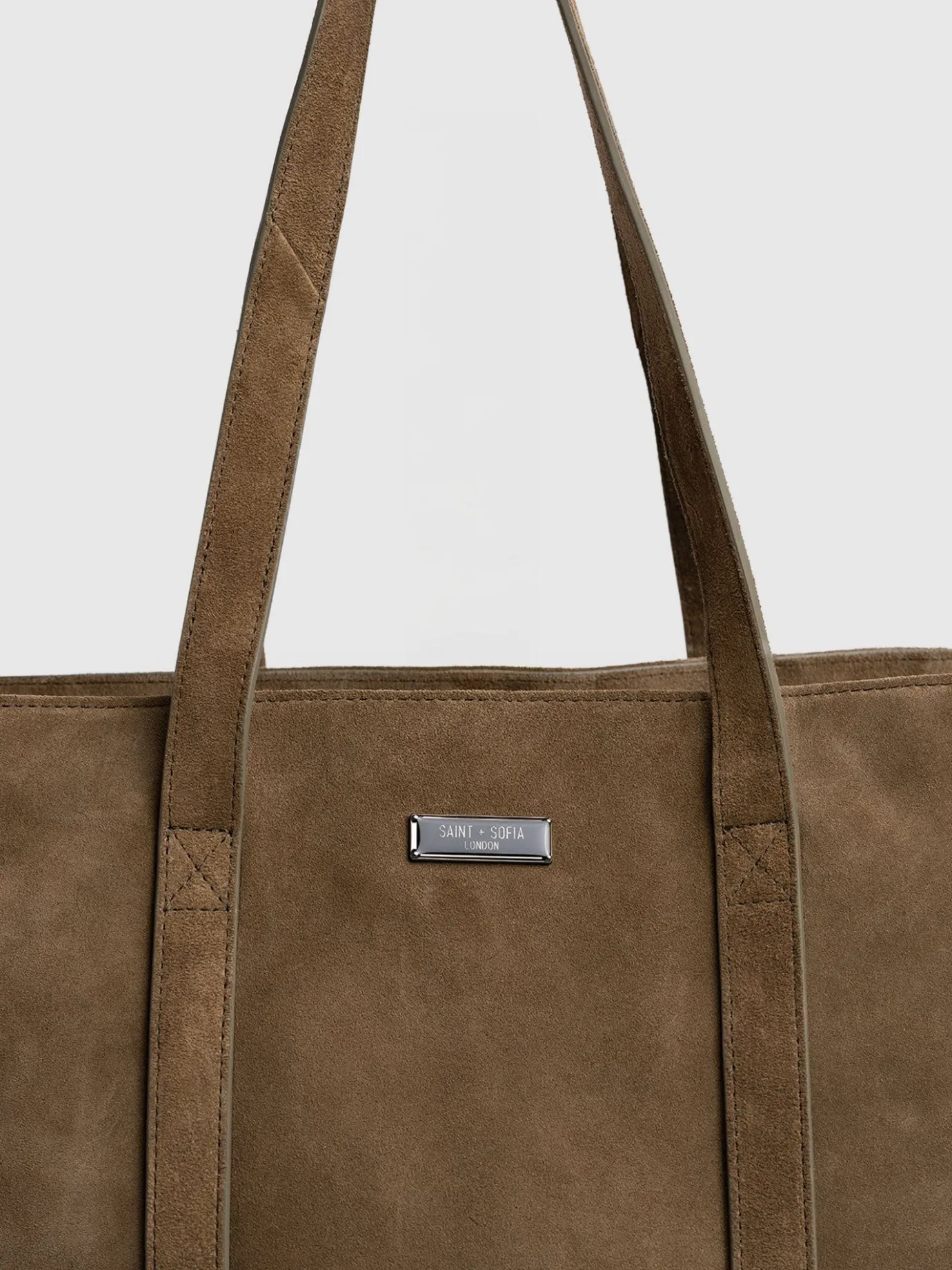 Accessories|Shoulder Bags|Saint and Sofia Kara Shopper Bag - Khaki