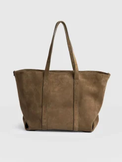 Accessories|Shoulder Bags|Saint and Sofia Kara Shopper Bag - Khaki