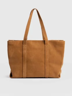 Shoulder Bags|Tote Bags|Saint and Sofia Kara Shopper Bag - Tan