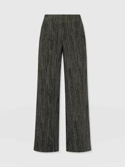 Pants|Saint and Sofia Keller Wide Leg Pant - Green Texture