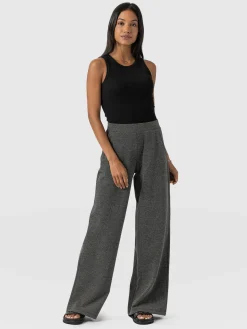 Pants|Saint and Sofia Keller Wide Leg Pant - Grey Twill
