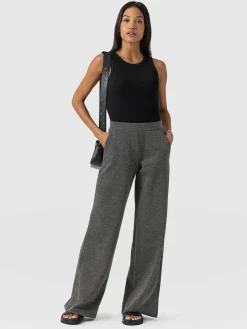 Pants|Saint and Sofia Keller Wide Leg Pant - Grey Twill