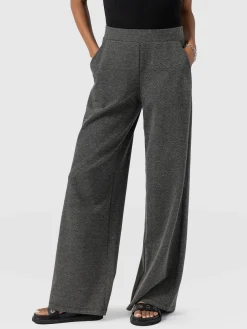 Pants|Saint and Sofia Keller Wide Leg Pant - Grey Twill