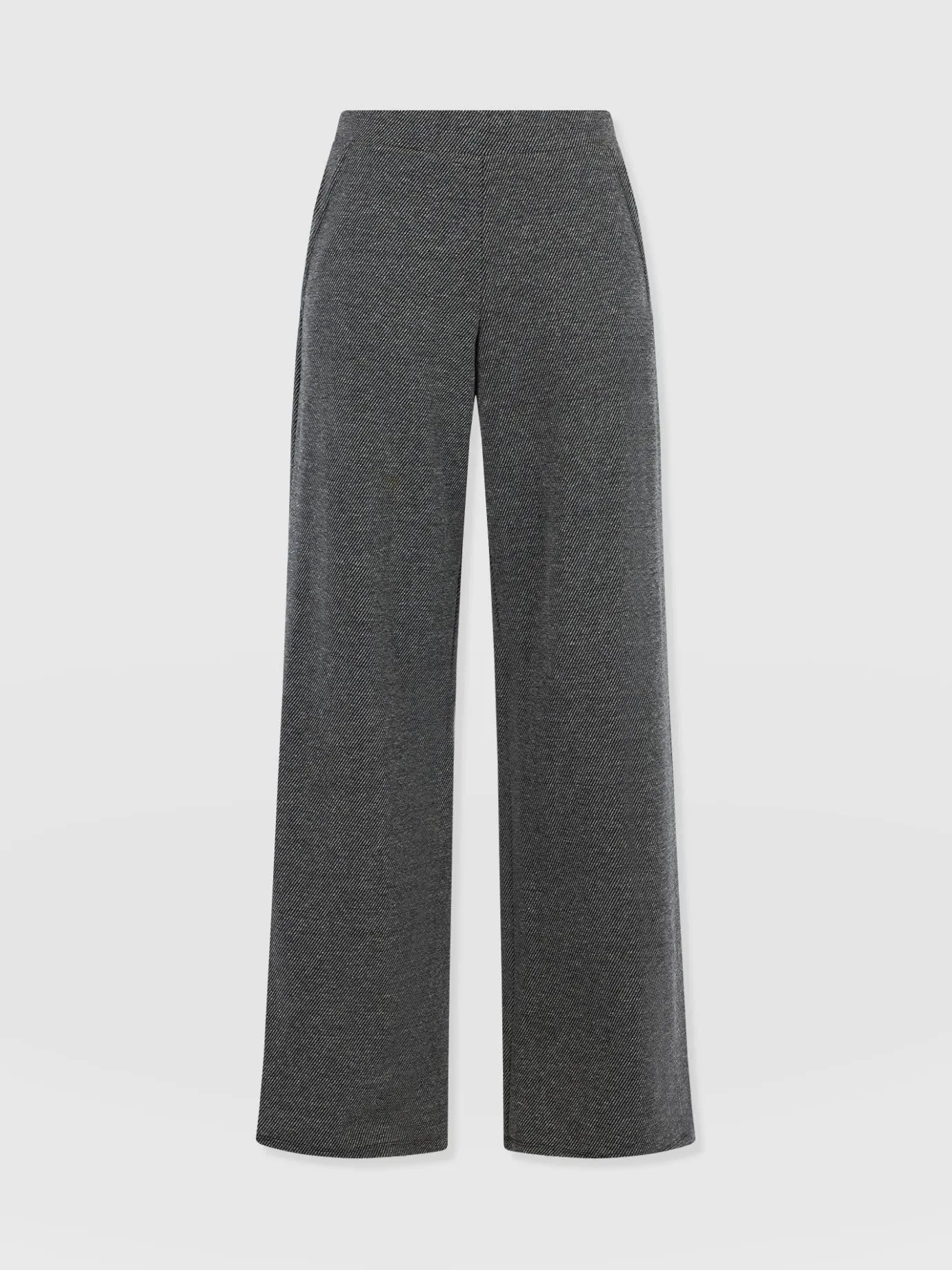 Pants|Saint and Sofia Keller Wide Leg Pant - Grey Twill