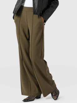 Pants|Saint and Sofia Keller Wide Leg Pant - Khaki
