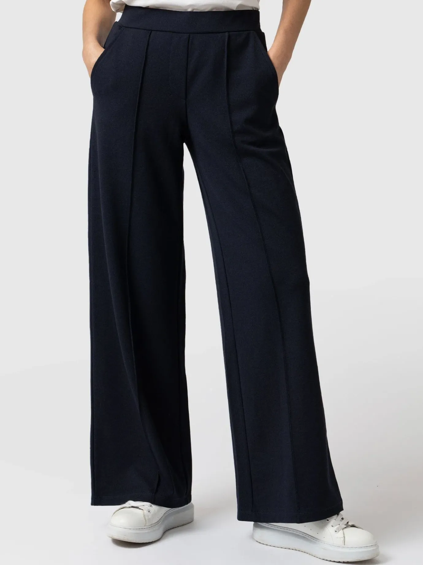 Pants|Saint and Sofia Keller Wide Leg Pant - Navy