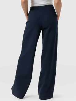 Pants|Saint and Sofia Keller Wide Leg Pant - Navy Twill