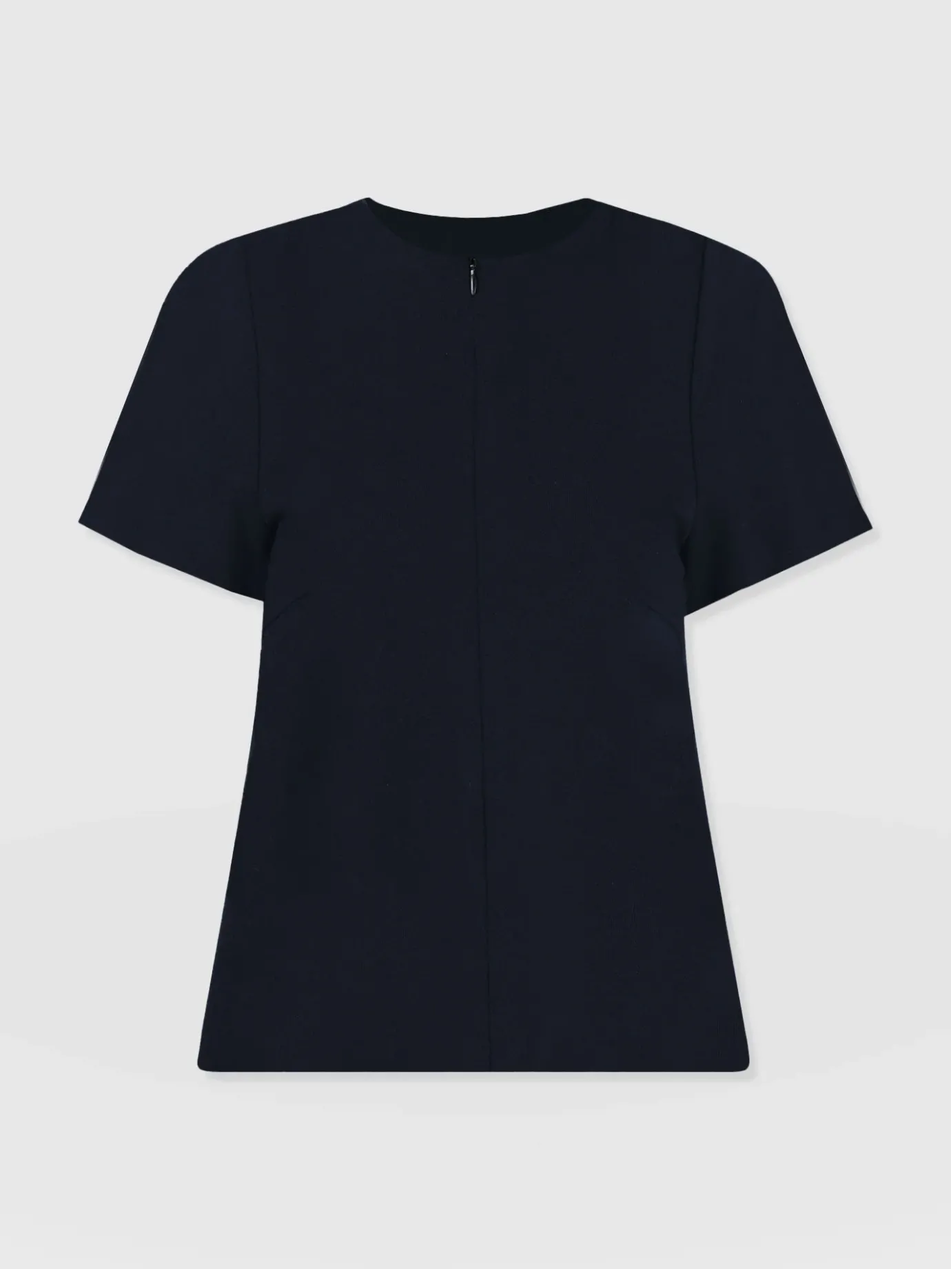 T-shirts & Tanks|Saint and Sofia Keller Zip Up Tee - Navy