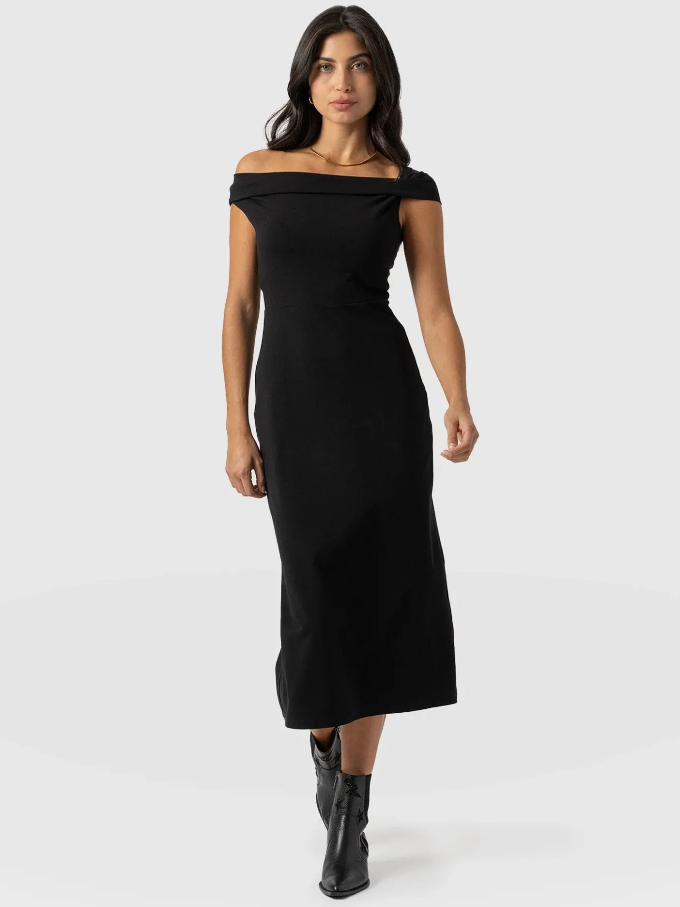 Dresses|Saint and Sofia Kelsea Midaxi Dress - Black