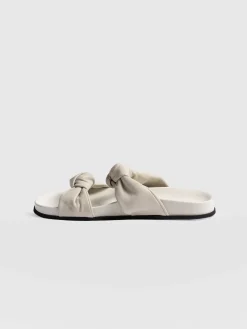 Sandals|Shoes|Saint and Sofia Kingston Knot Sandal - Cream