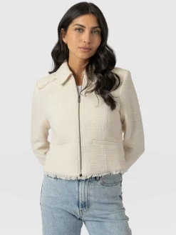 Coats & Jackets|Blazers|Saint and Sofia Kinley Jacket - Cream