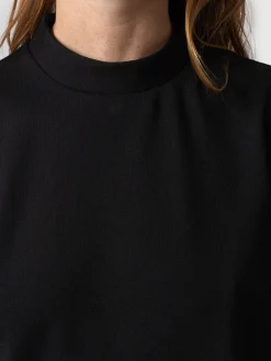 Blouses & Shirts|Saint and Sofia Lace Penny Puff Long Sleeve Top - Black