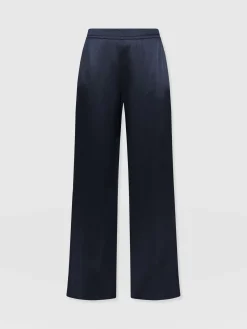 Pants|Saint and Sofia Langley Wide Leg Pant - Navy