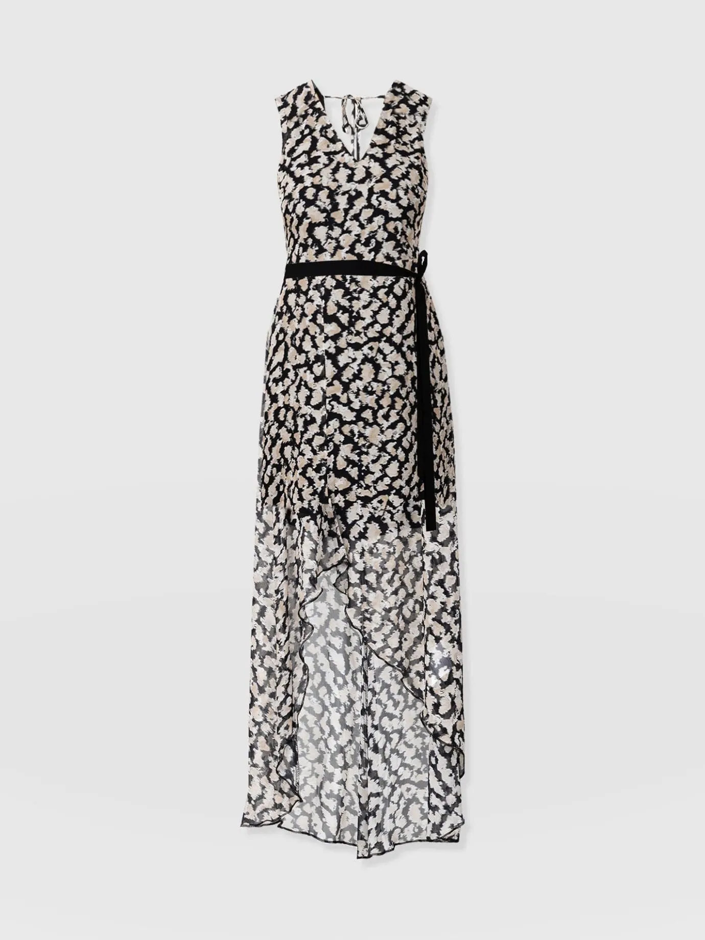 Dresses|Saint and Sofia Lexi High Low Dress - Black Confetti Petal