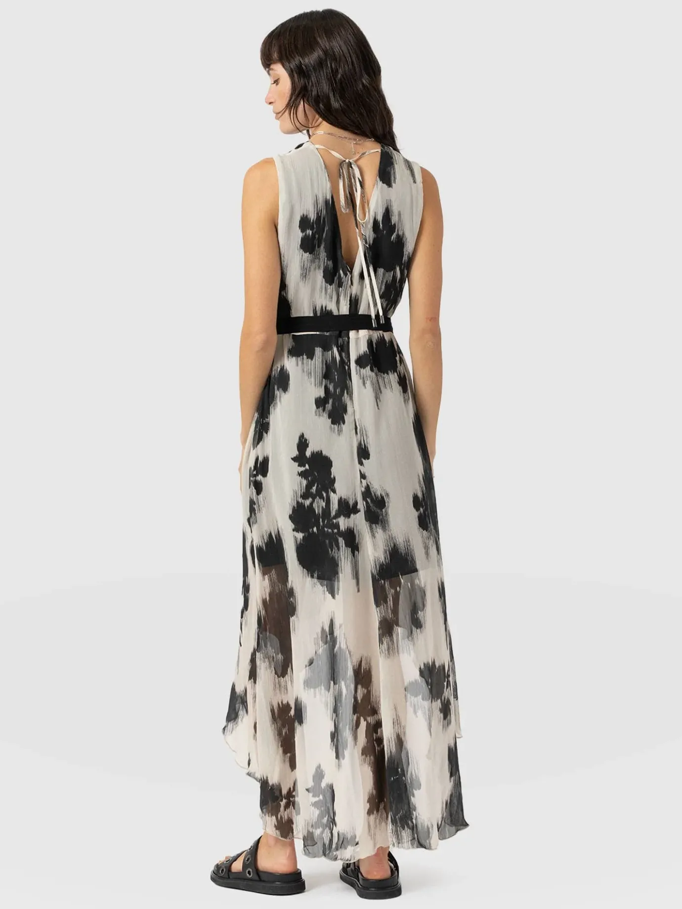Dresses|Saint and Sofia Lexi High Low Dress - White Fade Floral
