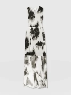 Dresses|Saint and Sofia Lexi High Low Dress - White Fade Floral