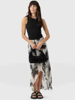 Skirts|Saint and Sofia Lexi High Low Skirt - White Fade Floral