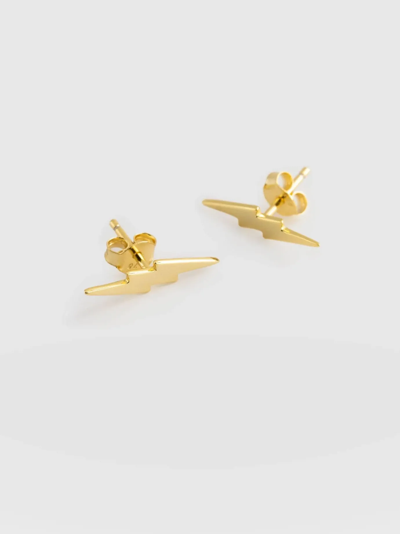 Gold Jewelry|Jewelry|Saint and Sofia Lightning Earrings - Gold