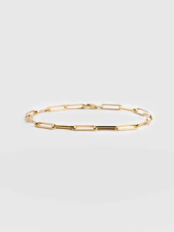 Gold Jewelry|Jewelry|Saint and Sofia Link Chain Bracelet - Gold