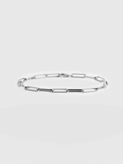 Silver Jewelry|Jewelry|Saint and Sofia Link Chain Bracelet - Silver