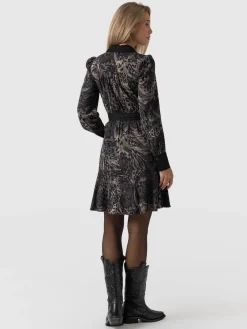 Dresses|Saint and Sofia Lori Fit & Flare Dress - Spot Feather