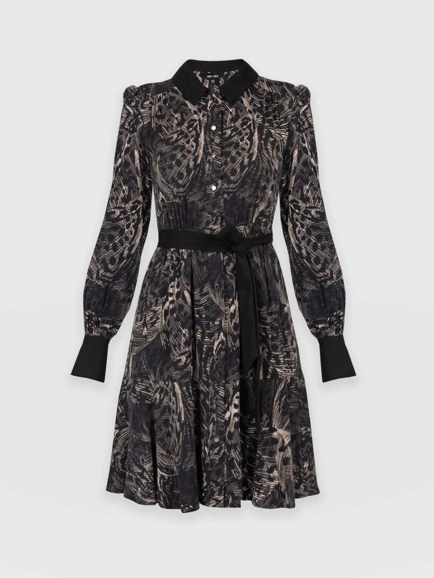 Dresses|Saint and Sofia Lori Fit & Flare Dress - Spot Feather