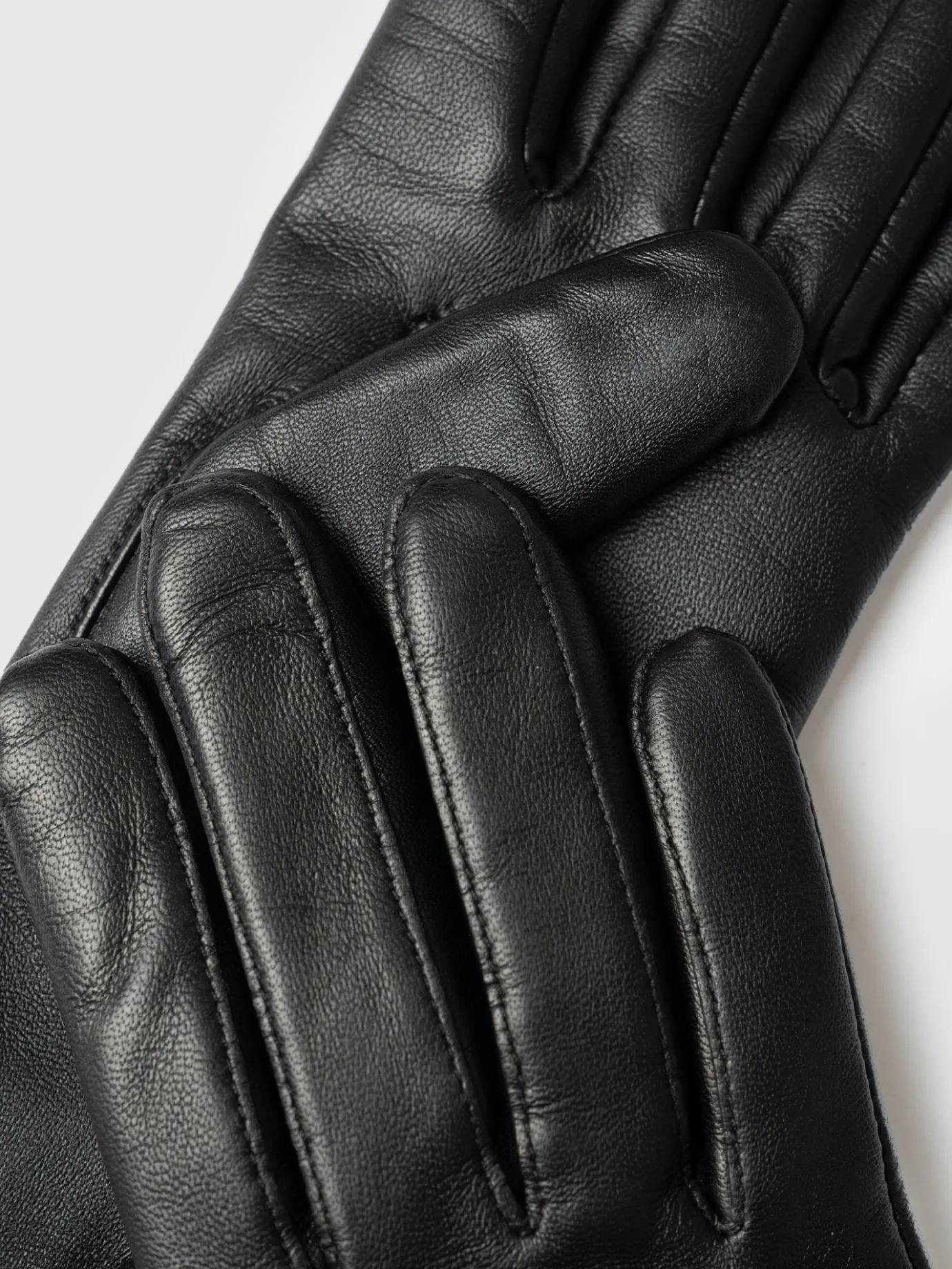 Accessories|Leather|Saint and Sofia Luther Leather Gloves - Black