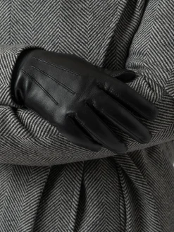 Accessories|Leather|Saint and Sofia Luther Leather Gloves - Black