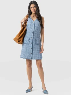 Dresses|Saint and Sofia Luther Mini Dress - Pale Blue