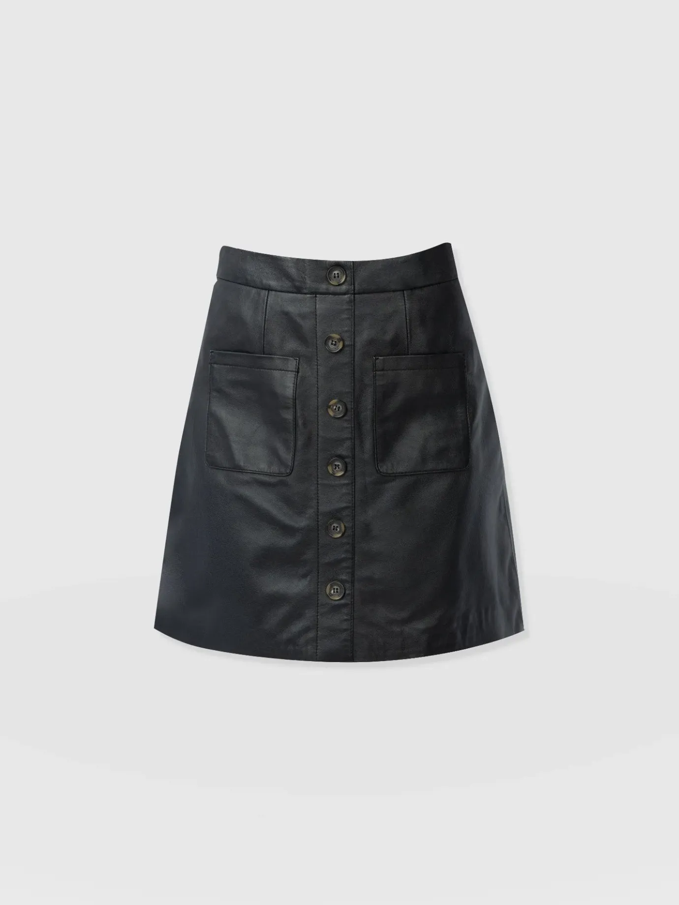 Leather|Skirts|Saint and Sofia Luther Suede Mini Skirt - Black
