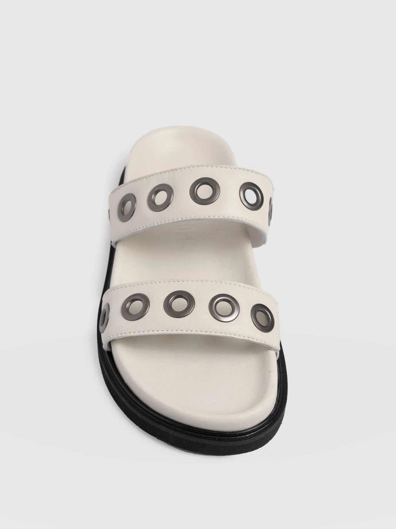 Sandals|Shoes|Saint and Sofia Madison Eyelet Slides - Cream