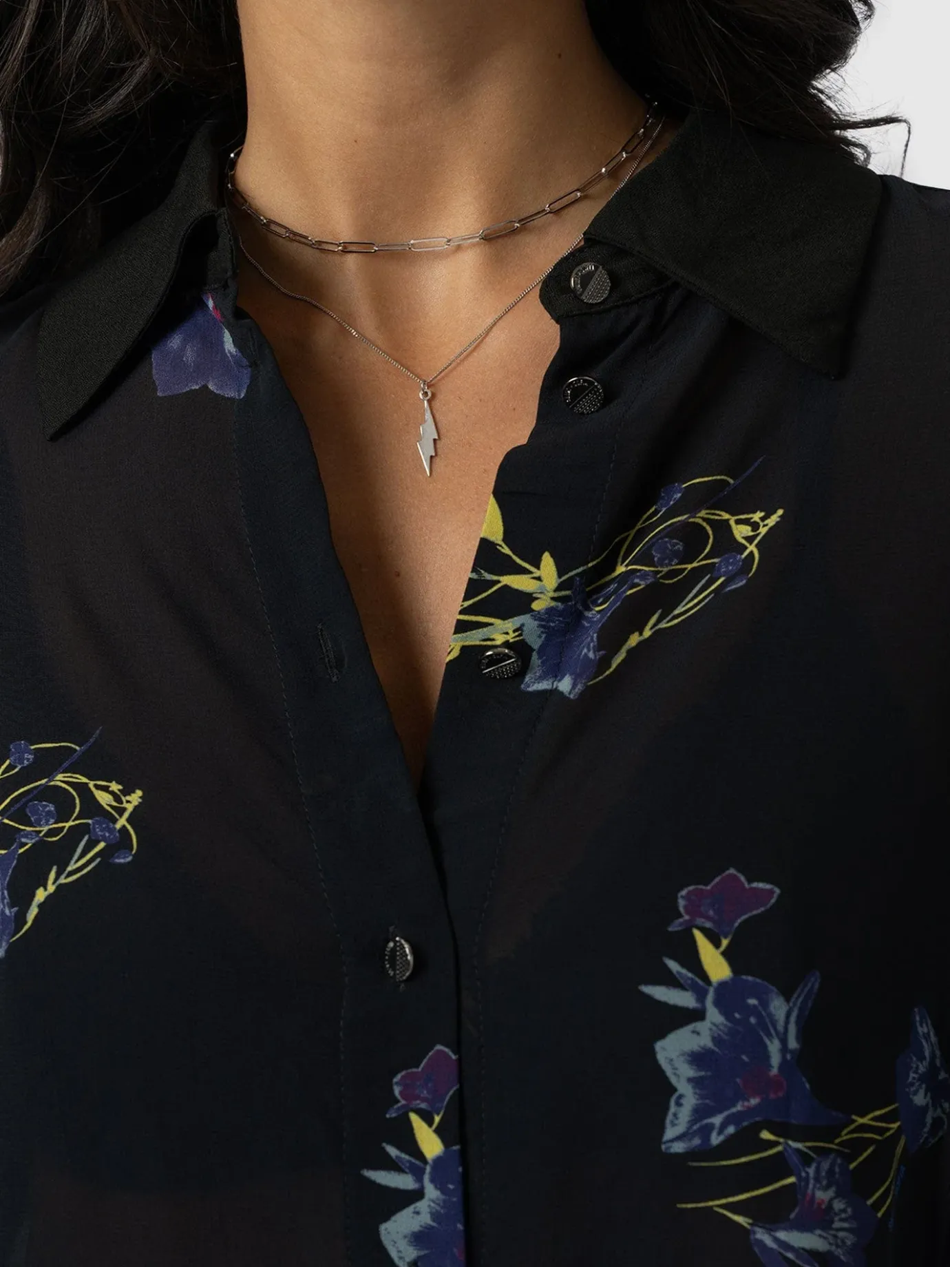 Blouses & Shirts|Saint and Sofia Madison Shirt - Blue Lily Gardens