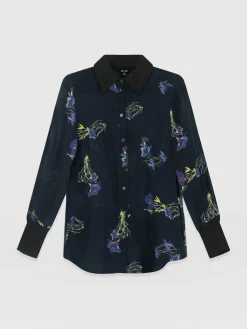 Blouses & Shirts|Saint and Sofia Madison Shirt - Blue Lily Gardens