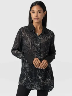 Blouses & Shirts|Saint and Sofia Madison Shirt - Spot Feather