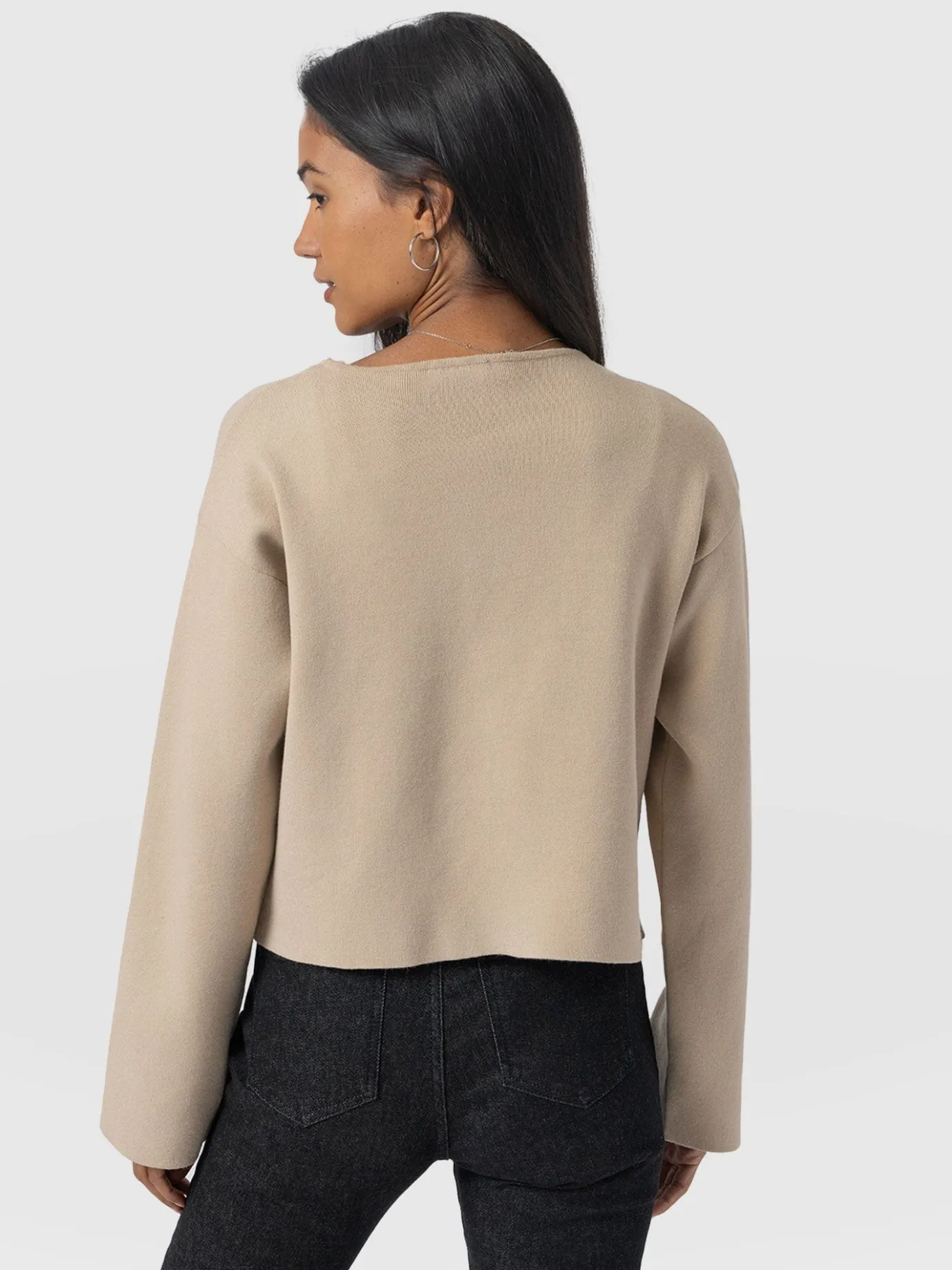 Knitwear|Saint and Sofia Maeva Knit Jacket - Cream